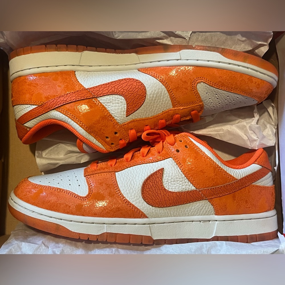 Brand New Nike Dunk Low Orange Magma’s/Orange Lava’s Size10.5